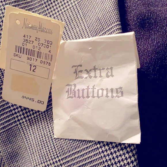 DKNY Double-breasted Glen Plaid Blazer - Picture 16 of 16